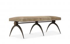 A Contemporary Banquette designed by Marie Guerin Solid Bronze - 1656338