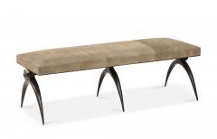 A Contemporary Banquette designed by Marie Guerin Solid Bronze - 1656343