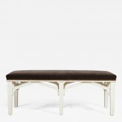 A Contemporary Gothic Revival Bench after a design by Chippendale - 1186768