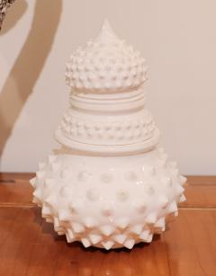 A Contemporary White Ceramic Scent Jar - 3915409