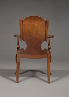 A Cuban Mahogany Armchair The Back In The Form Of A Paper Scroll - 1306322