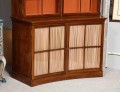 A Curved French Walnut Biblioth que One of Two  - 3152427