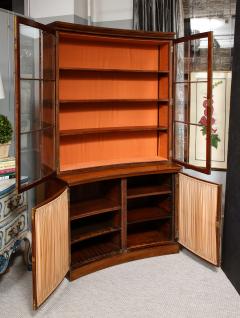 A Curved French Walnut Biblioth que One of Two  - 3152430