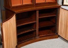 A Curved French Walnut Biblioth que One of Two  - 3152431