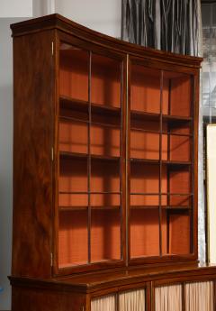A Curved French Walnut Biblioth que One of Two  - 3152434