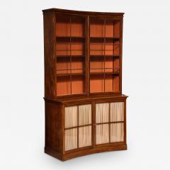 A Curved French Walnut Biblioth que One of Two  - 3225022