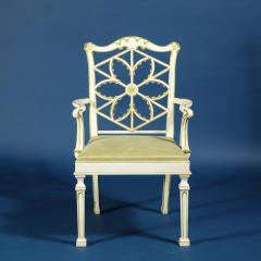 A Custom Painted Chippendale Style Armchair - 3513989