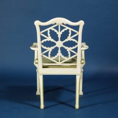 A Custom Painted Chippendale Style Armchair - 3514024