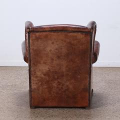 A Danish Leather Wing Chair C 1950  - 4231612