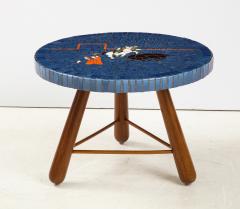 A Danish Tile top and Oak Side Table Circa 1940 1950 - 1996675