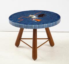 A Danish Tile top and Oak Side Table Circa 1940 1950 - 1996676