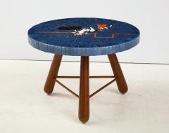 A Danish Tile top and Oak Side Table Circa 1940 1950 - 1996682