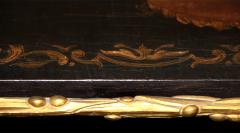 A Diminutive 19th Century Chinoiserie Black Lacquered Panel - 3656499