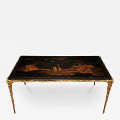 A Diminutive 19th Century Chinoiserie Black Lacquered Panel - 3664397