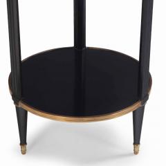 A Directoire style ebonized and bronze mounted marble top table C 1940  - 4120797