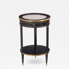 A Directoire style ebonized and bronze mounted marble top table C 1940  - 4121307