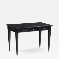 A Directoire style ebonized mahogany writing desk bureau plat C 1945  - 4221918