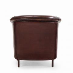 A Dutch Art Deco leather club chair C 1940  - 4231079