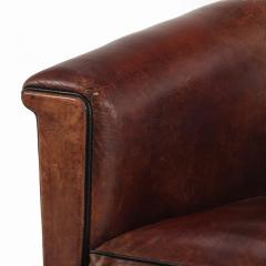 A Dutch Art Deco leather club chair C 1940  - 4231082