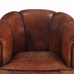 A Dutch Art Deco leather club chair C 1940  - 4231611