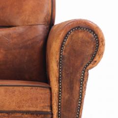 A Dutch Art Deco leather club chair C 1940  - 4278138