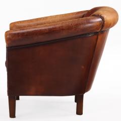 A Dutch Art Deco style Leather Club Chair C 1950  - 4598222
