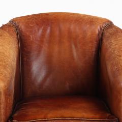 A Dutch Art Deco style Leather Club Chair C 1950  - 4598223
