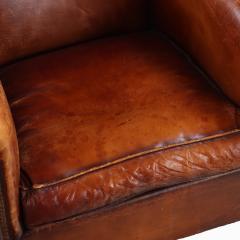 A Dutch Art Deco style Leather Club Chair C 1950  - 4598225