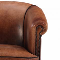 A Dutch Art Deco style Leather Club Chair C 1960  - 4598118