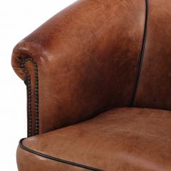A Dutch Art Deco style Leather Club Chair C 1960  - 4598119