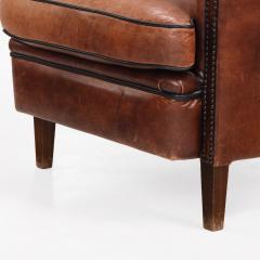A Dutch Art Deco style Leather Club Chair C 1960  - 4598120