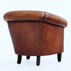 A Dutch Leather Club Chair C 1950  - 4385265