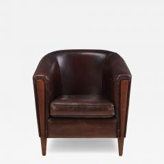 A Dutch Leather Club Chair C 1960  - 4385327