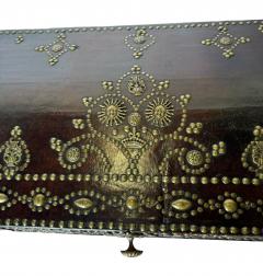 A Dutch leather and brass nail Cassone - 3620749