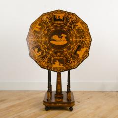 A Dutch marquetry walnut inlay tilt top table circa 1885 - 1832677
