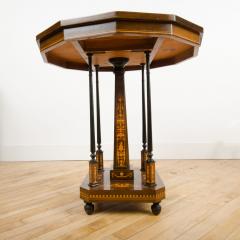 A Dutch marquetry walnut inlay tilt top table circa 1885 - 1832694