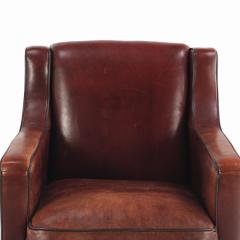 A Dutch pair of leather club chairs C 1960  - 4231817
