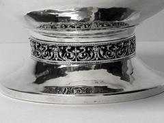 A E JONES A E JONES Arts and Crafts Silver Hammered Bowl Birmingham 1920 - 59288