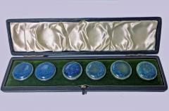 A E JONES Rare A E Jones Set Silver Ruskin Buttons Birmingham 1903 - 1054763