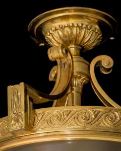 A EDWARDIAN ORMOLU MOUNTED CEILING LIGHT - 4455684
