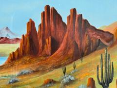 A Edmiston Southwestern Landscape Acrylic on Canvas 36 x 24  - 4359982