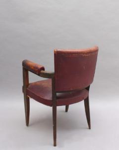 A FINE FRENCH ART DECO BEECH DESK CHAIR - 1030813