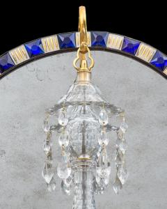 A FINE GEORGE III OVAL MIRROR CHANDELIER - 4742675