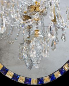 A FINE GEORGE III OVAL MIRROR CHANDELIER - 4742677