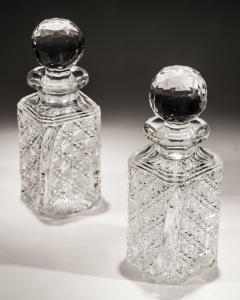 A FINE PAIR OF CRYSTAL WHISKEY DECANTERS - 3793003