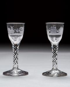 A FINE PAIR OF ENGRAVED WINES - 4461750
