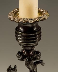 A FINE PAIR OF GILT BRONZED STAG DOE CANDLESTICKS - 3791027