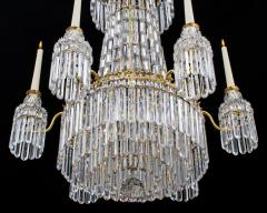 A FINE REGENCY PERIOD CUT GLASS CHANDELIER - 3791113