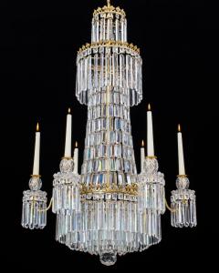 A FINE REGENCY PERIOD CUT GLASS CHANDELIER - 3791115