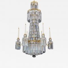 A FINE REGENCY PERIOD CUT GLASS CHANDELIER - 3796596